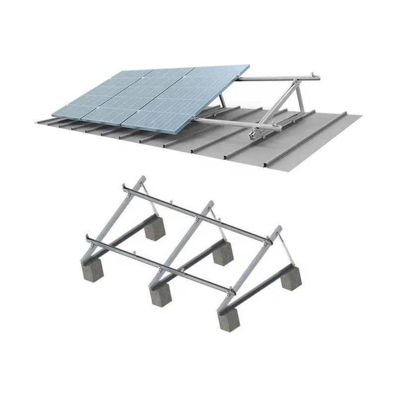 Montaggio del pannello solare supporto fotovoltaico supporto flessibile per il tetto in metallo ondulato